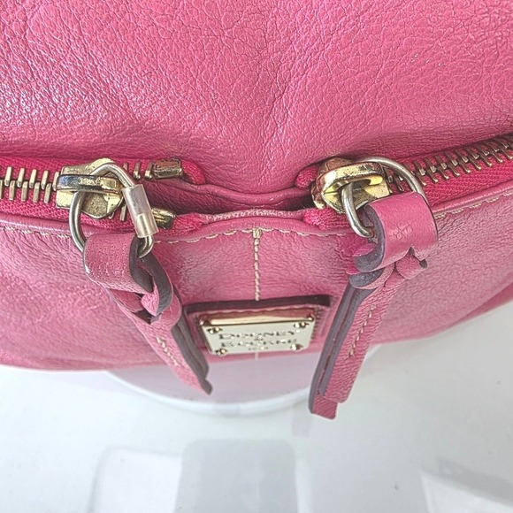Dooney Bourke Pink Dillen Hobo Bag Pebble Leather Large - Picture 14 of 16